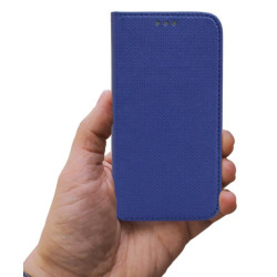 Etui Smart Magnet na telefon Huawei P9 Lite Mini SLA-L22 / Y6 Pro 2017 granatowe