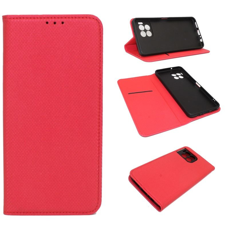 Etui Smart Magnet na telefon T-Mobile T Phone 2 Pro 5G / REVVL 7 Pro 5G czerwone