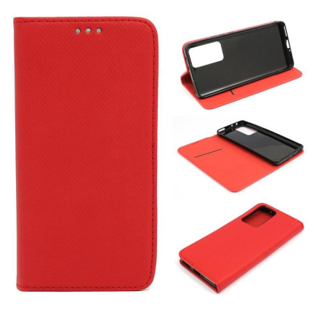 Etui z klapką Smart Magnet na telefon Xiaomi 12 Pro czerwone
