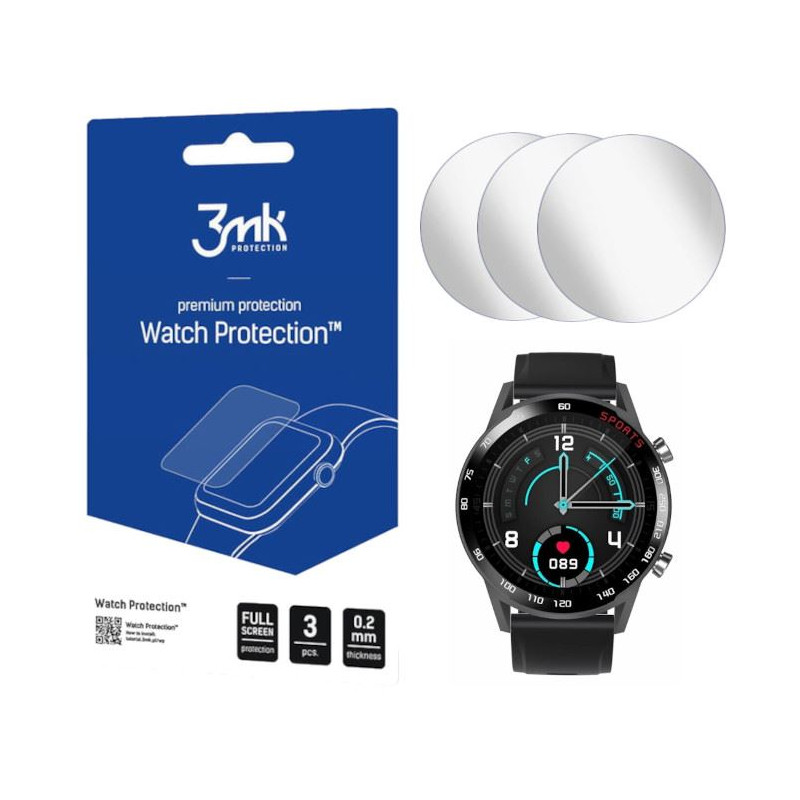 3MK ARC folia ochronna na smartwatch BEMI RIDER RC1 3 szt.