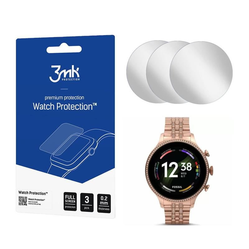 3MK ARC folia ochronna na smartwatch Fossil gen 6 42 mm 3 szt.