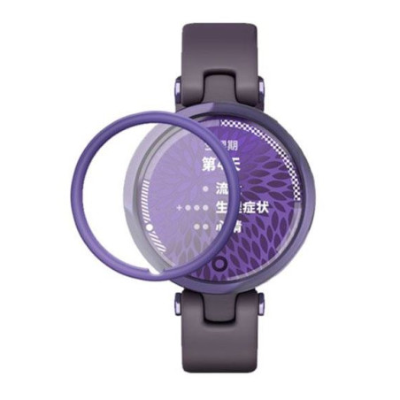 7H SZKŁO hybrydowe do smartwatch GARMIN LILY 3D FLEXIBLE fiolet