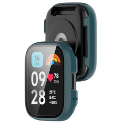 Etui / Obudowa + szkło ochronne do smartwatch Xiaomi Redmi Watch 3 Active zielone