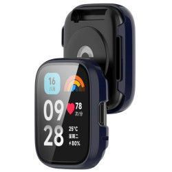 Etui / Obudowa + szkło ochronne do smartwatch Xiaomi Redmi Watch 3 Active granatowe