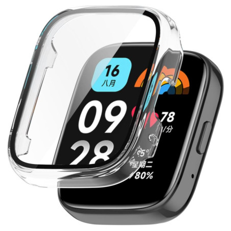 Etui / Obudowa + szkło ochronne do smartwatch Xiaomi Redmi Watch 3 Active bezbarwne
