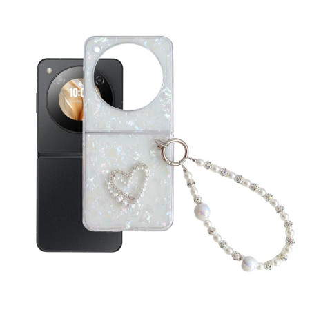 Etui Hard Case Heart na telefon nubia Flip 5G białe