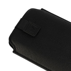 Etui kieszonka DEKO VENNUS 16 wsuwka na telefon czarny pokrowiec do paska na smycz