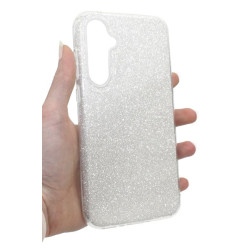 Etui Jelly Case SHINING HQ na telefon Samsung Galaxy A35 5G A356 srebrne