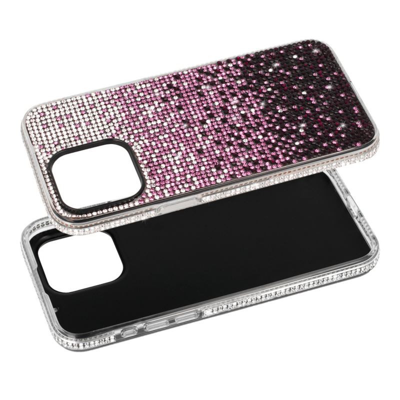 Etui Diamond Case HQ na telefon Samsung Galaxy S24 Ultra 5G S928 bordowe