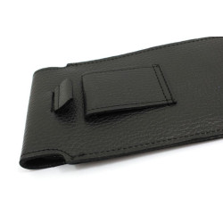 Etui Kabura skórzana pionowa III na telefon OPPO Reno 8T 4G CPH2481 czarny groszek