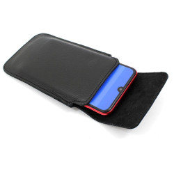Etui Kabura skórzana pionowa III na telefon OPPO Reno 8T 4G CPH2481 czarny groszek