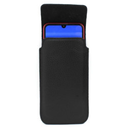Etui Kabura skórzana pionowa III na telefon OPPO Reno 8T 4G CPH2481 czarny groszek