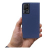 Etui Smart Magnet na telefon TCL 40SE T610K2 6156 6156A 6156A1 granatowe