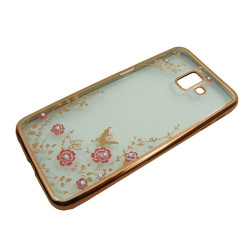 Etui BUMPER GLOSSY DIAMOND na telefon Samsung Galaxy J6 Plus j6+ J610 jasnoróżowe