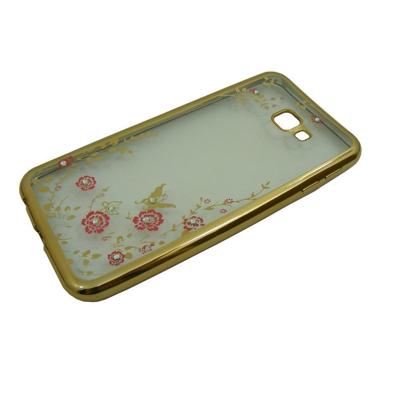 Etui BUMPER GLOSSY DIAMOND na telefon Samsung Galaxy J4+ J415 złote