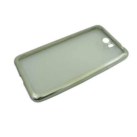 Etui BUMPER GLOSSY TPU na telefon Huawei Y5II CUN-L21 / Y6 II Compact srebrne