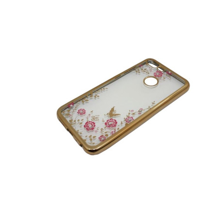 Etui BUMPER GLOSSY DIAMOND na telefon Honor 9 Lite złote