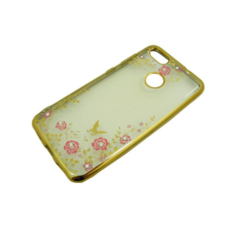 Etui BUMPER GLOSSY DIAMOND na telefon Huawei P9 Lite Mini / Y6 Pro 2017 / Enjoy 7 złote