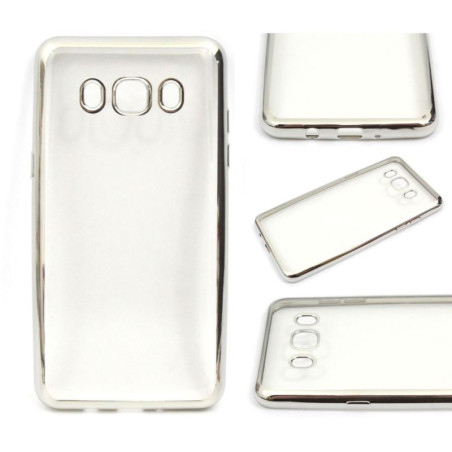 Etui BUMPER GLOSSY TPU na telefon Samsung Galaxy J5 2016 J510 srebrne