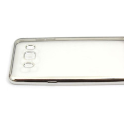 Etui BUMPER GLOSSY TPU na telefon Samsung Galaxy J5 2016 J510 srebrne