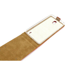 Etui pionowe z klapką SLIM FLEX na telefon Nokia 1+ TA-1130 czerwone HQ