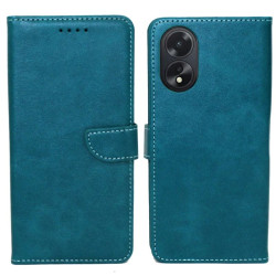 Etui Smart Leather na telefon OPPO A38 CPH2579 / A18 CPH2591 zielone