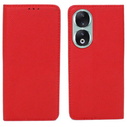 Etui Smart Magnet na telefon Honor 90 5G REA-NX9 czerwone
