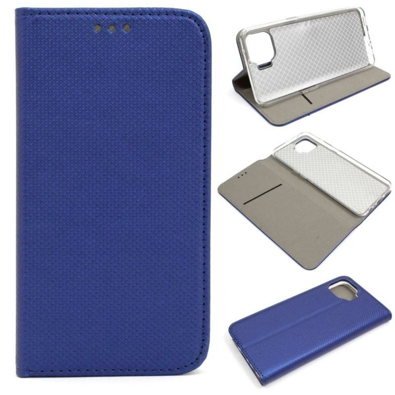 Etui Smart Magnet na telefon OPPO Reno 4 Lite / A93 2020 / F17 Pro 2020 granatowe