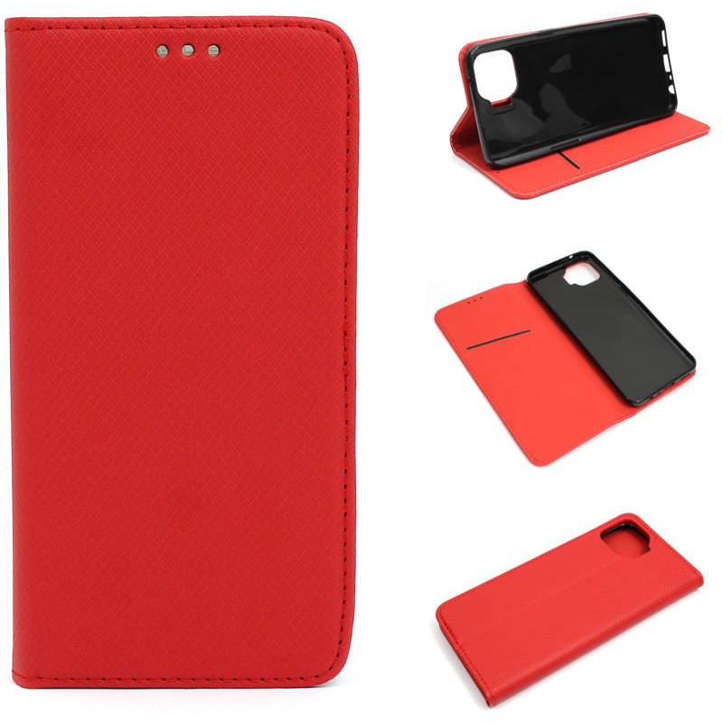 Etui Smart Magnet na telefon OPPO Reno 4 Lite / A93 2020 / F17 Pro 2020 czerwone