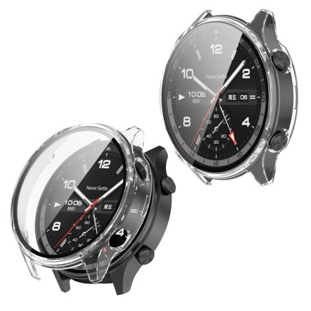 Etui / Obudowa + szkło ochronne do smartwatch OnePlus Watch 2R bezbarwna