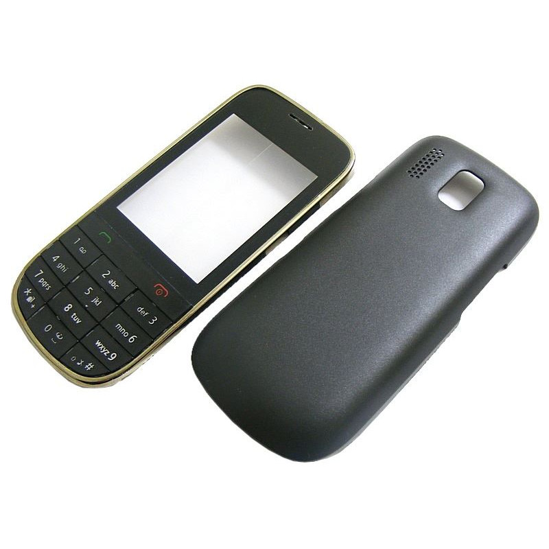 Obudowa na telefon Nokia 202 203 czarna + klawiatura
