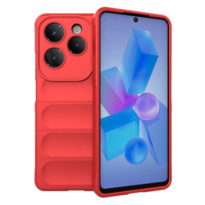 ETUI PANCERNE PHANTOM na telefon Infinix HOT 40 Pro 4G LTE X6837 / Tecno Spark 20 Pro KJ6 czerwone