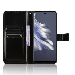 Etui Smart Crazy na telefon Tecno Spark 20 Pro KJ6 czarne