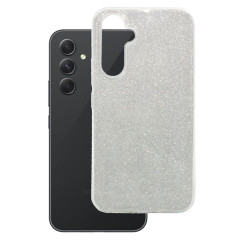 Etui Jelly Case SHINING HQ na telefon Samsung Galaxy A54 5G A546 srebrne