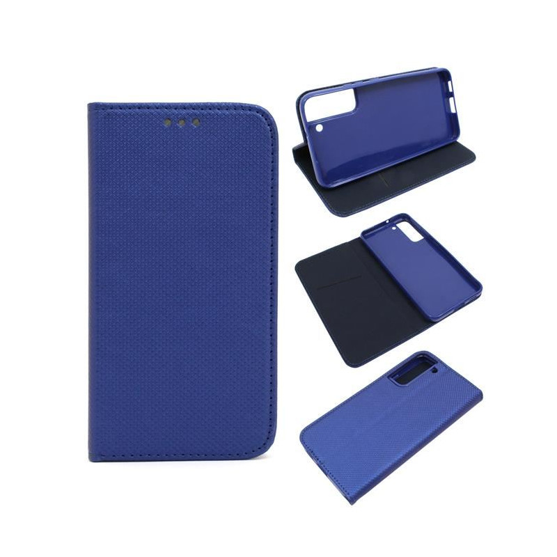 Etui z klapką Smart Magnet na telefon Samsung Galaxy S22+ 5G S906 granatowe