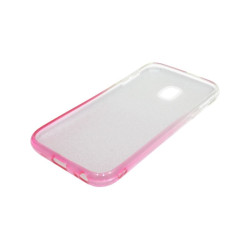Etui Jelly Case SHINING HQ na telefon Samsung Galaxy J3 2017 J330 srebrno-różowe