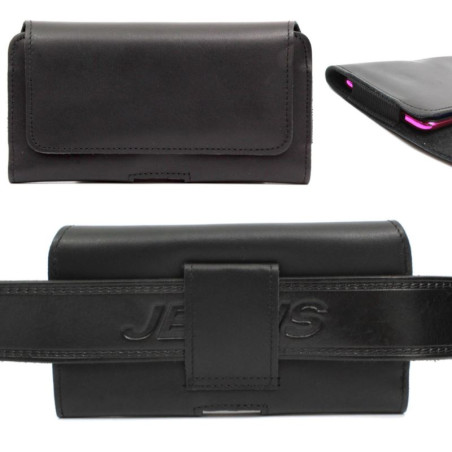 Etui Kabura skórzana CRAZY 3D S na telefon Apple iPhone 5 5S czarna