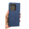 Etui Smart Magnet na telefon Xiaomi Redmi Note 13 Pro 4G / Redmi Note 14S 4G / POCO M6 Pro 4G granatowe