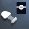 Zatyczka / zaślepka przeciw kurzowi do gniazda ładowania Lightning do iPhone / iPad / AirPods / iPod klej 3M biała 2