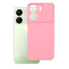 Etui Silicone Lens na telefon Xiaomi Redmi 13C 4G / POCO C65 jasnoróżowe
