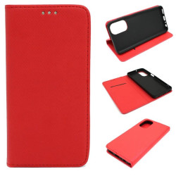Etui Smart Magnet na telefon motorola moto g62 5G XT2223 czerwone