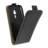 Etui pionowe z klapką SLIM FLEX na telefon Microsoft Nokia 230 RM-1126 RM-1172 2015 czarne HQ