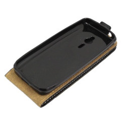 Etui pionowe z klapką SLIM FLEX na telefon Microsoft Nokia 230 RM-1126 RM-1172 2015 czarne HQ