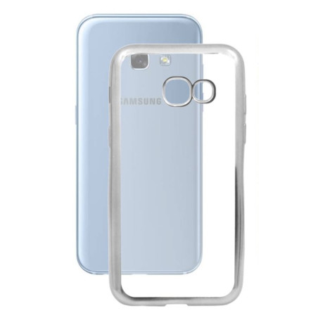 Etui BUMPER GLOSSY TPU na telefon Samsung Galaxy A3 2017 A320 srebrne