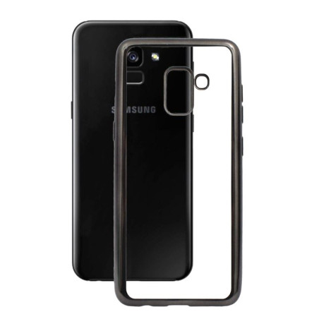 Etui BUMPER GLOSSY TPU na telefon Samsung Galaxy A5 2018 A530 / A8 2018 szare