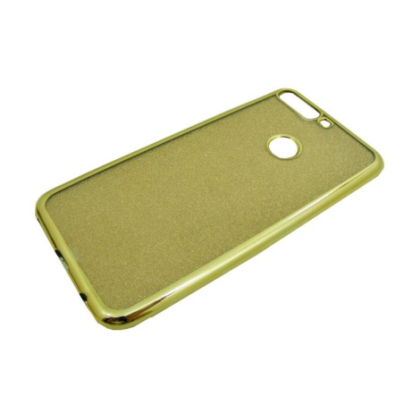 Etui Jelly Case GLOSSY HQ na telefon Huawei Y7 Prime 2018 złote