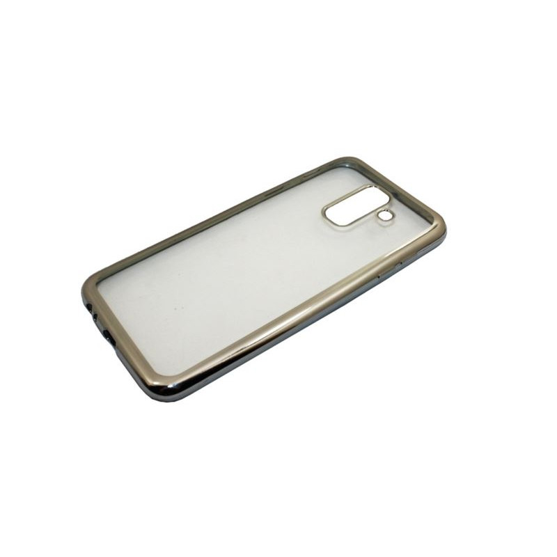 Etui BUMPER GLOSSY TPU na telefon Samsung Galaxy A6+ 2018 A605 srebrne