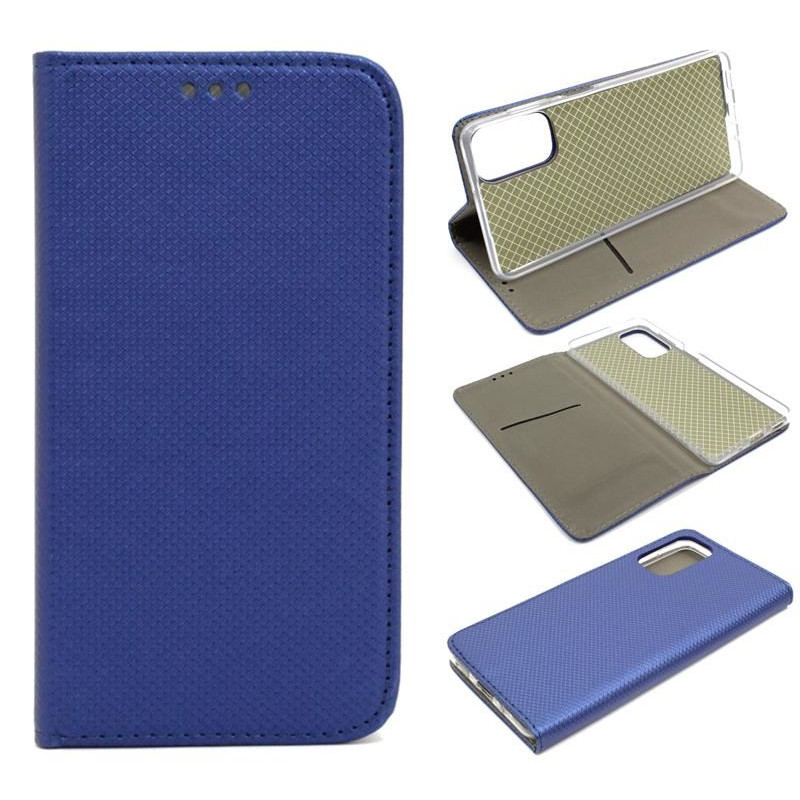 Etui Smart Magnet na telefon Samsung Galaxy M52 5G M526 granatowe