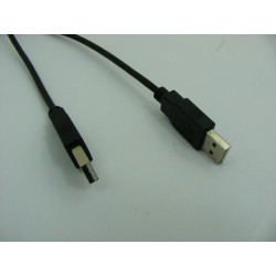 Kabel PC USB-A 2.0 męski - męski przewód 5m czarny