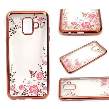 Etui BUMPER GLOSSY DIAMOND na telefon Samsung Galaxy A6 2018 A600  jasnoróżowe
